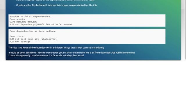 Maven docker cache dependencies смотреть онлайн