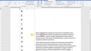 Как сделать текст вертикально в Ворде