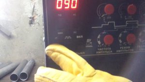 Делаем шарик на конце вольфрамового электрода