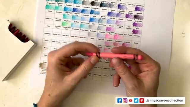 Swatch ALL the Crayola Crayons in Color Order! 120 Count Box Swatch Chart смотреть онлайн