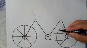 How to draw  a bicycle. Как нарисовать велосипед.