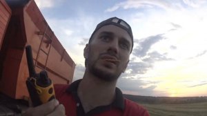 Как загорелся комбайн Дон 1500