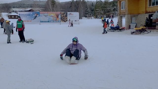 ХВАЛЫНСК / КАТАНИЕ ЗИМОЙ / СНОУБОРД СЕМЬЯ смотреть онлайн