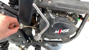 Замена масла Minsk x250.