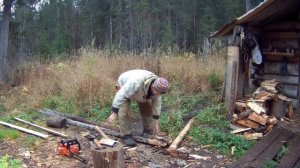 ЛЕСНОЕ ОБУСТРОЙСТВО .ГАТЬ НА РАСКИСШУЮ ТРОПУ У ИЗБЫ .HUT. FOREST MANAGEMENT . РЕСТАВРАЦИЯ ЗВУКА