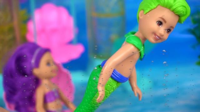Barbie Doll Mermaid Family Pearl is Jealous of Her New Crush - Titi Toys смотреть онлайн