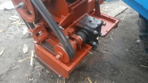 Маленький самодельный комбайн КПКУ-1 для уборки кукурузных початков