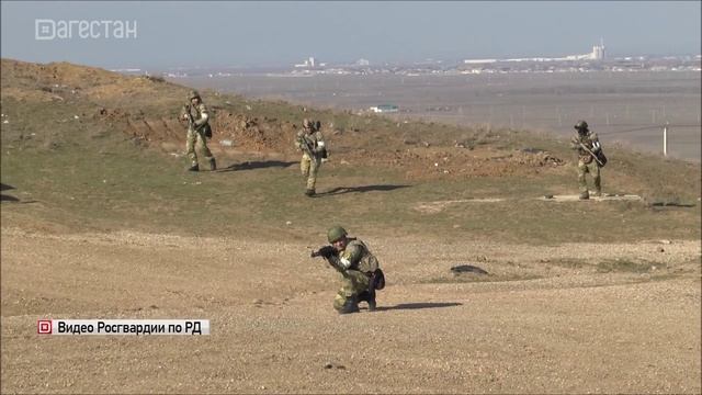 В пос. Ленинкент прошли учения Росгвардии