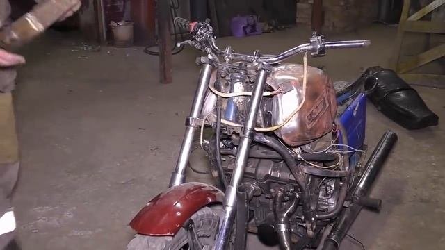 Часть3.Мотоцикл Иж с двигателем Хонда.Motorcycle IZH With Honda Engine.