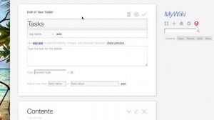 TiddlyWiki Tutorial 02 - Creating a Contents Tab in TiddlyWiki
