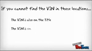 US Auto Check How to Find a VIN