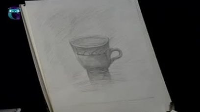 Уроки рисования (# 17) карандашом. Рисуем чашки, фужеры, бокалы, рюмки