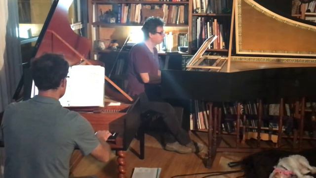 Allegro from Bach BWV585 (two harpsichords version) смотреть онлайн