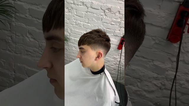 Crop haircut | стрижка Кроп с элементом фэйд смотреть онлайн