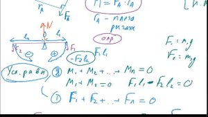 Момент сил и правило рычага. Теория  и примеры. Олимпиадная физика - 7.