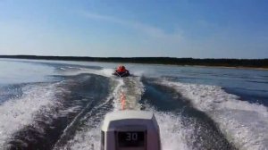 Катание на зимней ватрушке 2