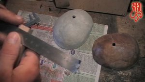 Изготовление ритуального барабанчика дамару/Making a ritual drum damaru