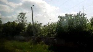 ВИД С ОКНА ПРИГОРОДНОГО ДИЗЕЛЬ-ПОЕЗДА НИКОЛАЕВ - АПОСТОЛОВО