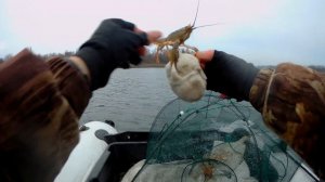 Ловля раков Зимой !!! Где раки Зимуют.