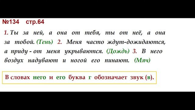 ГДЗ 4 класс, Русский язык, Упражнение. 134 Канакина В.П Горецкий В.Г Учебник, 2 часть смотреть онлайн
