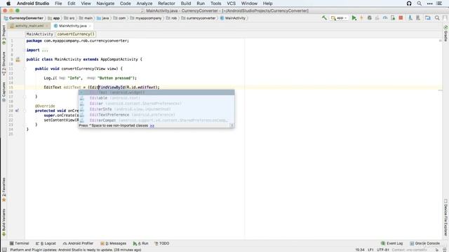 Currency Converter App Using Android Studio | Android App Development Tutorial For Beginners