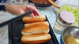 roti john mudah buat dirumah | roti john extra beef homemake