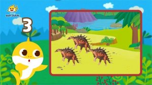 Count the Dinosaurs! | Kentrosaurus | Learn Numbers | Dinosaurs 1 to 5 with Baby Shark