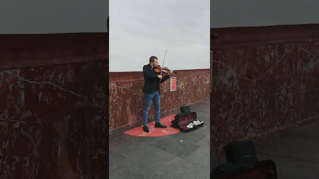 Владимир Семибратов. Скрипка. Музыка в метро. 22.11.2018. А.Вивальди. "Любовь в Венеции".