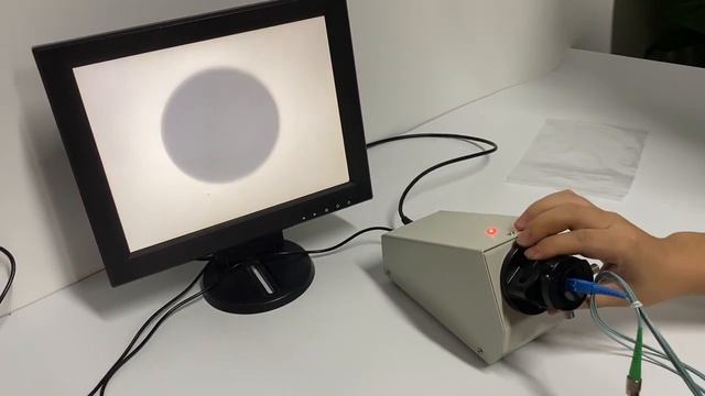 How to use the Divided fiber inspection scope to check the complete condition of connector end-face смотреть онлайн