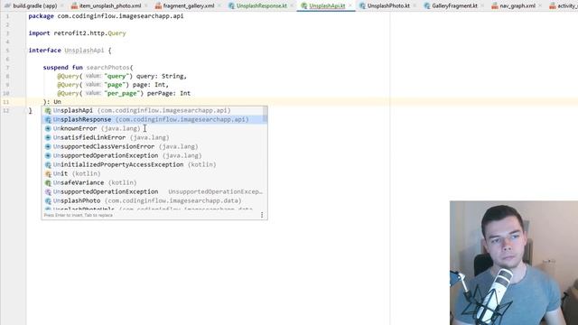 API Interface - MVVM Image Search App with Architecture Components & Retrofit #4 смотреть онлайн