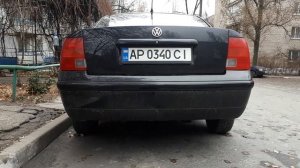 Новый выхлоп без стронгера и доп  резонатора на холодную Passat B5 1.8 ARG