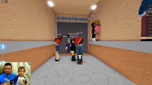 Сумасшедший лифт в ROBLOX играем на канале три сосиски