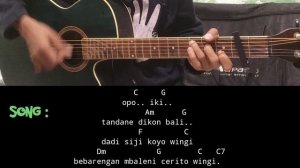 KUNCI GITAR // AKHIRE BALI - LAVORA // MUDAH DAN GAMPANG