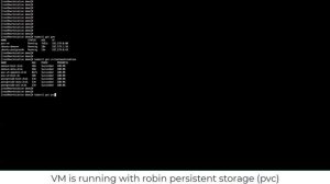 Symcloud Storage(CNS) - Running VM on Kubernetes using Symcloud Storage.