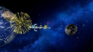 Новогодняя космическая мышка