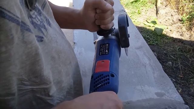 Штробление газобетона.