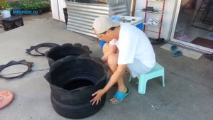 Поделки из шин для сада и дома