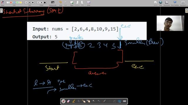 Shortest Unsorted Continuous Subarray || Leetcode