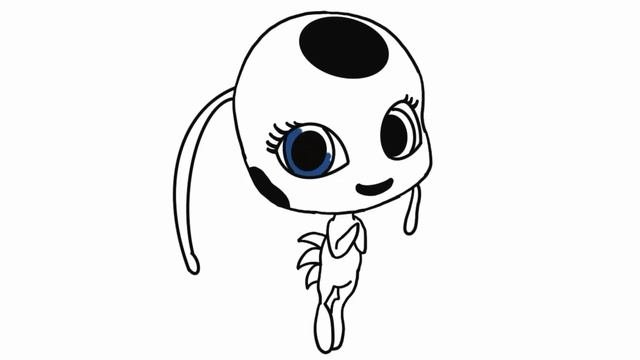 Tikki | Miraculous Ladybug Digital Drawing And Coloring Page @ColorfulPencils #miraculous #tikki
