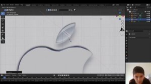Blender Tutorial - How to Model an Apple Logo in less than 10 minutes!