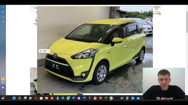 Toyota Sienta с аукциона Японии в Ярославль
