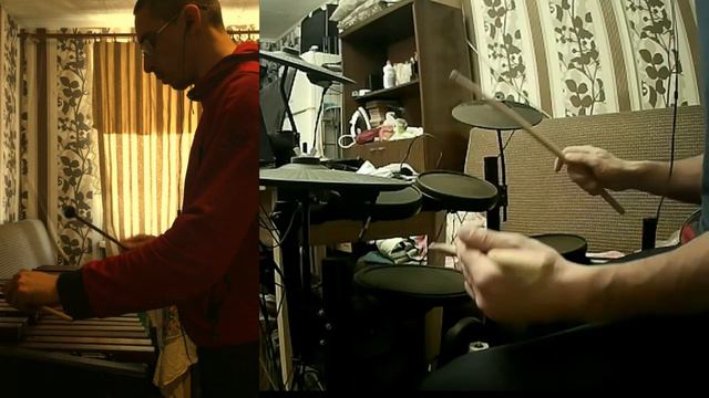 Юбилейный Встречный марш - С. А. Чернецкий (Xylophone And Drum Cover)