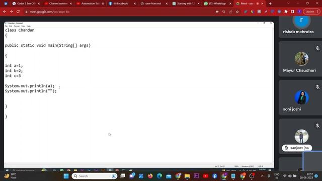 Automation testing PART 8 | Core Java basic | While loop | How to print multiplication table |