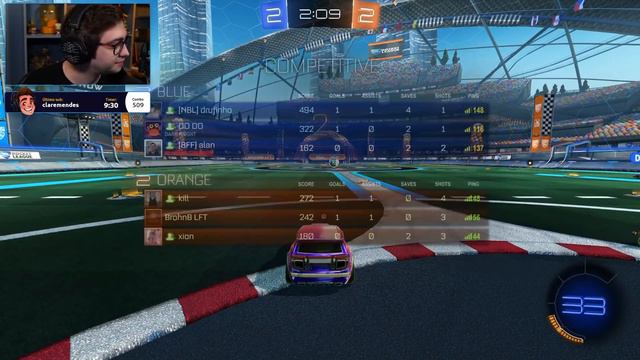 alanzoka jogando Rocket League e fazendo podcast - #14 смотреть онлайн