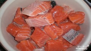 Шашлык из красной рыбы