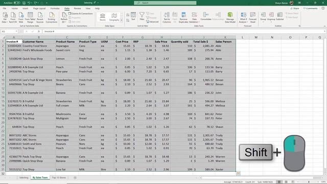 10 Excel SHORTCUT KEYS to Select a Data Range (with Cheat Sheet)
