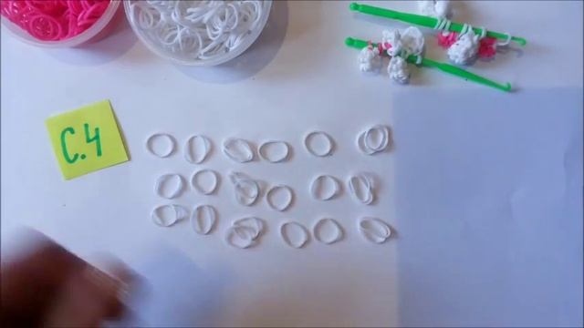 Кошка из резинок Лумигуруми/Rainbow Loom Loomigurumi Marie TSUM TSUM  часть 1