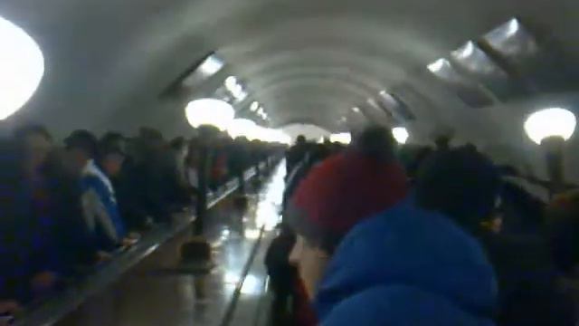 ЦСКА-Реал болельщики в метро