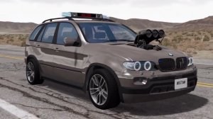 Авто против цепной стены