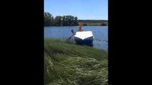 Мотолодка "СОМ" первый спуск на воду